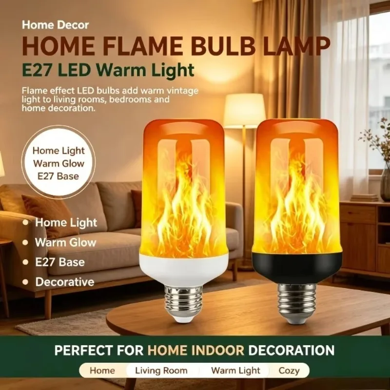 Decorative Flame Light Bulb Hotel Restaurant Party Home Outdoor Courtyard Villa Landscape Waterproof Yard Street Lighting