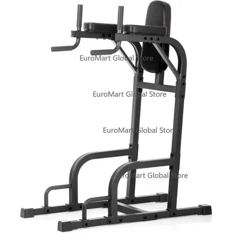Dip Stand with Push Up Station, Commercial Vertical Knee Raise, Captain's Chair, Upper Body and Core Workout Machine