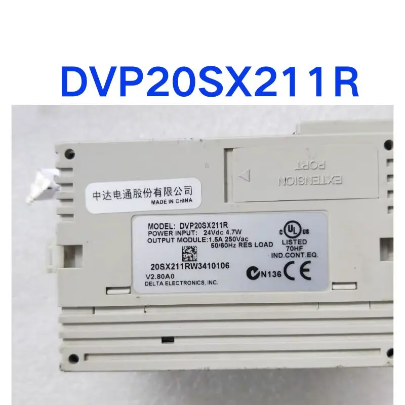 Used DVP20SX211R  PLC tested OK  function intact