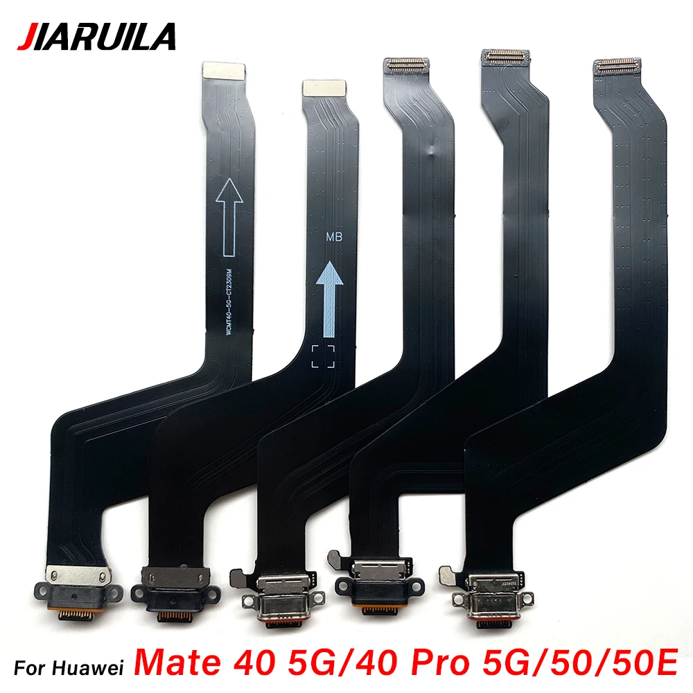 Dock Connector USB Charger Charging Board Port Flex Cable For Huawei Mate 40 50 50E 60 Pro P50 P60 P50E Pura 70 Pro