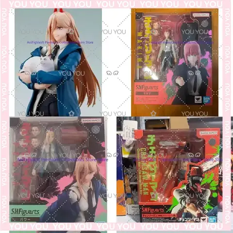 For Bandai S.H.Figuarts SHF Chainsaw Man Makima Action Figure Kit PVC Statue Approximately 14.5 cm Toy Gift for Kids