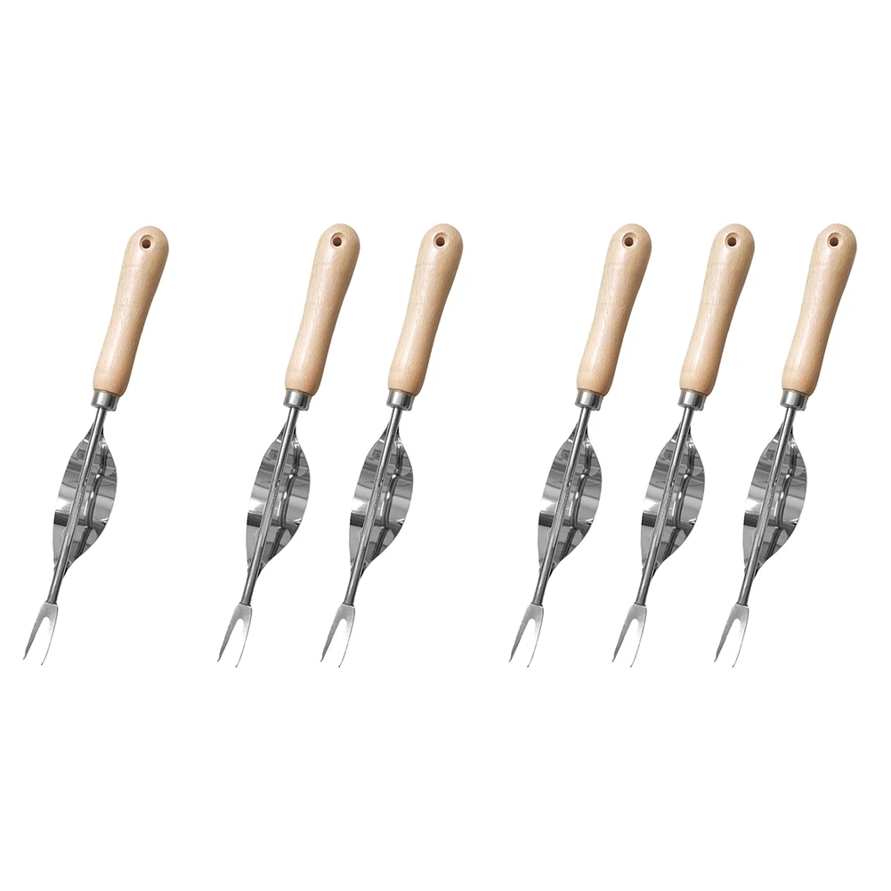 Outil à main pour enlever les racines de mauvaises herbes, conception de levier en acier inoxydable, fourche en forme de V, désherbage et creusement plus profond, 1 pièce, 2/3 pièces