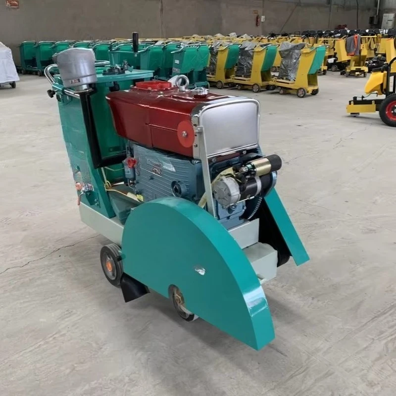 منشار أرضية خرسانية محمول يمشي خلف الطريق قطع كبح القاطع آلة قطع الأخدود الطريق للبيع #4