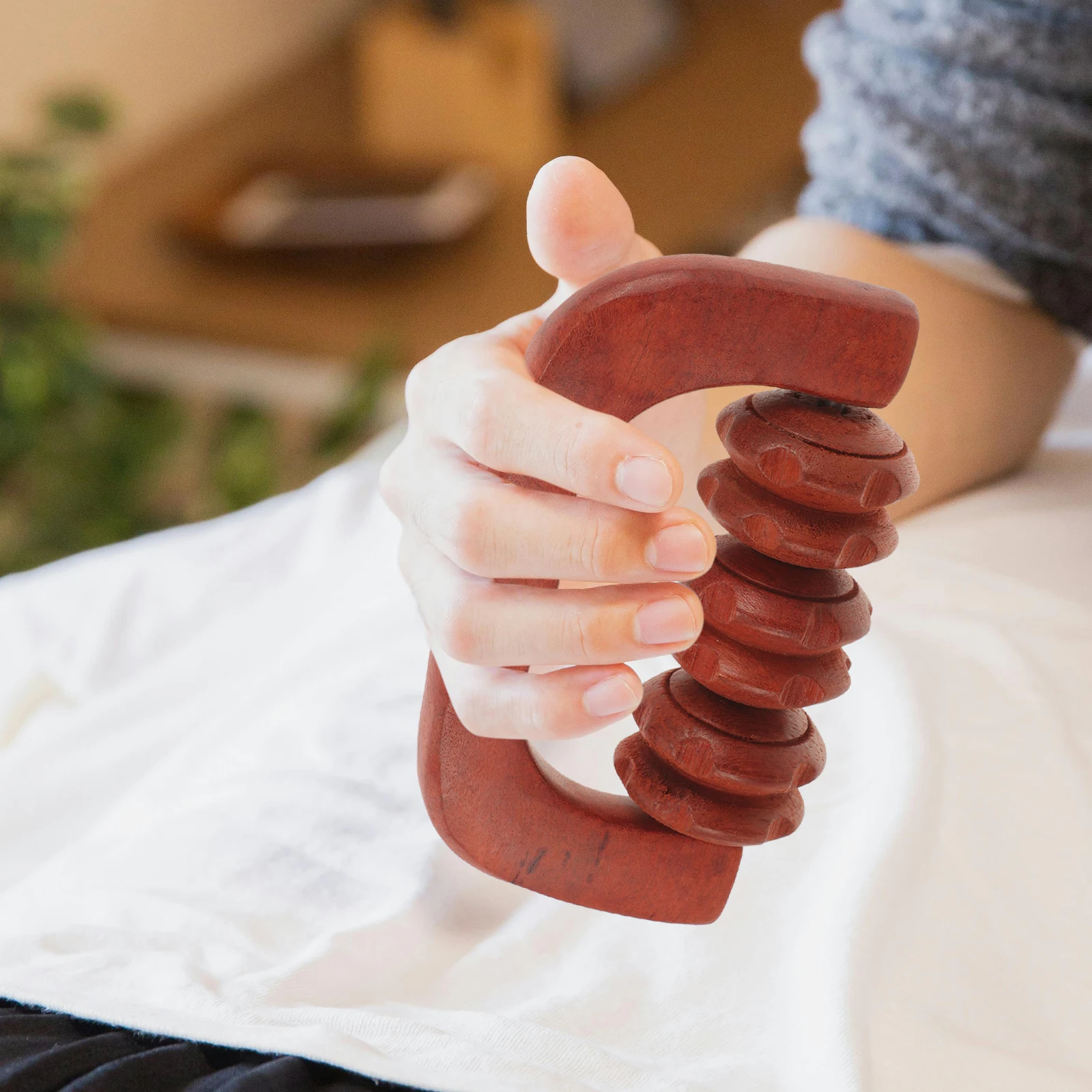 

Деревянный массажный ролик, деревянный массажер для мышц для шеи, ног, массажный инструмент, улучшение кровообращения, деревянный массажер для ног