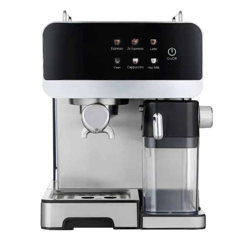 Automatic Double Boiler Espresso Machine New Intelligent Digital Port  le Steam Engine Household Milk Can Espresso Machine