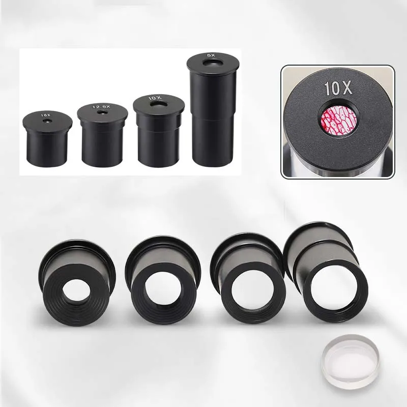 5X 10X 12.5X 16X Huygens Biological Microscope Optical Eyepiece Lens with Mounting Size 23.2mm for XSP System Educational School