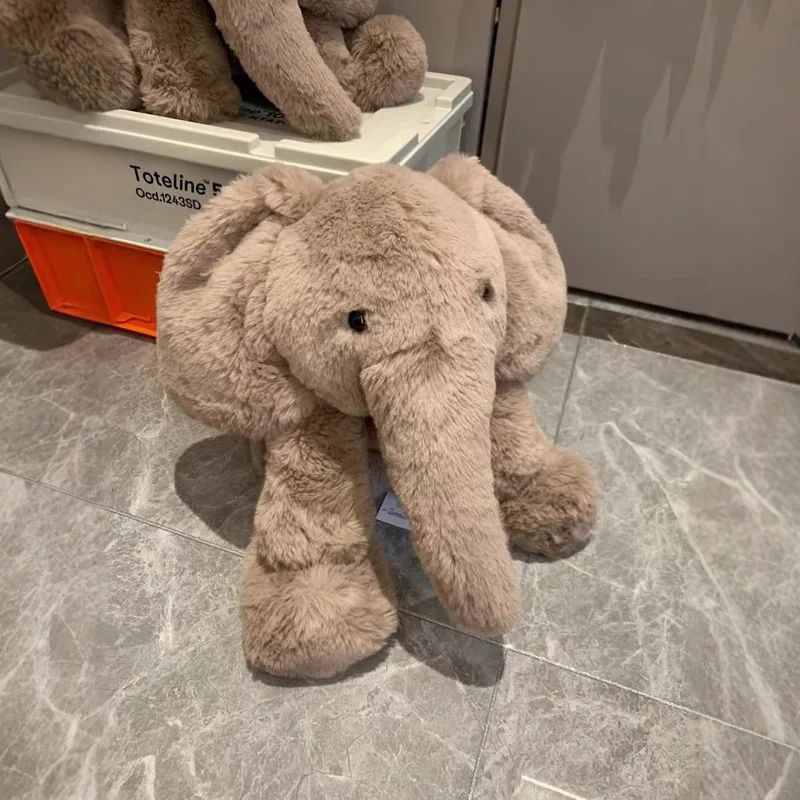 

Jelly Cat Smudge Elephant Soft Doll 24/56cm Interactive Plush Toy Cute Pet Companion for Girls Birthday Christmas Gift