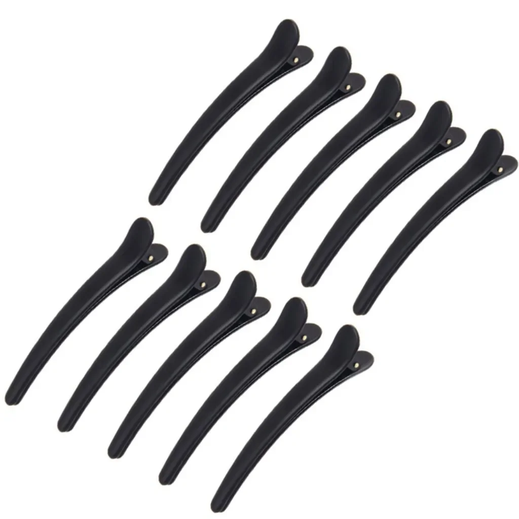 

Professional Hairdressing Salon Hairpins Black Plastic Single Prong DIY Alligator Hair Clip Hair Care Styling Tools