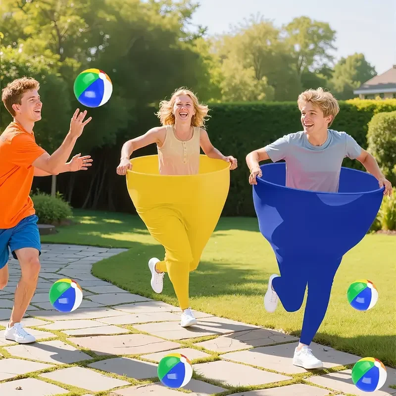 مجموعة ألعاب السراويل 1/2 قطعة، السراويل العملاقة + كرة نطاطة + مجموعة نافخة، لعبة حفلات عائلية مضحكة في الهواء الطلق، مجموعة ألعاب الحفلات التفاعلية، مناسبة لأنشطة الحفلات، الفناء الخلفي، النزهة، بناء الفريق. #4