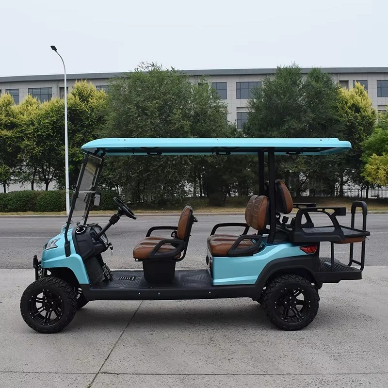 6-seater Electric Golf Cart with Custom Body Color Seat Color Lifted Golf Buggy LYH