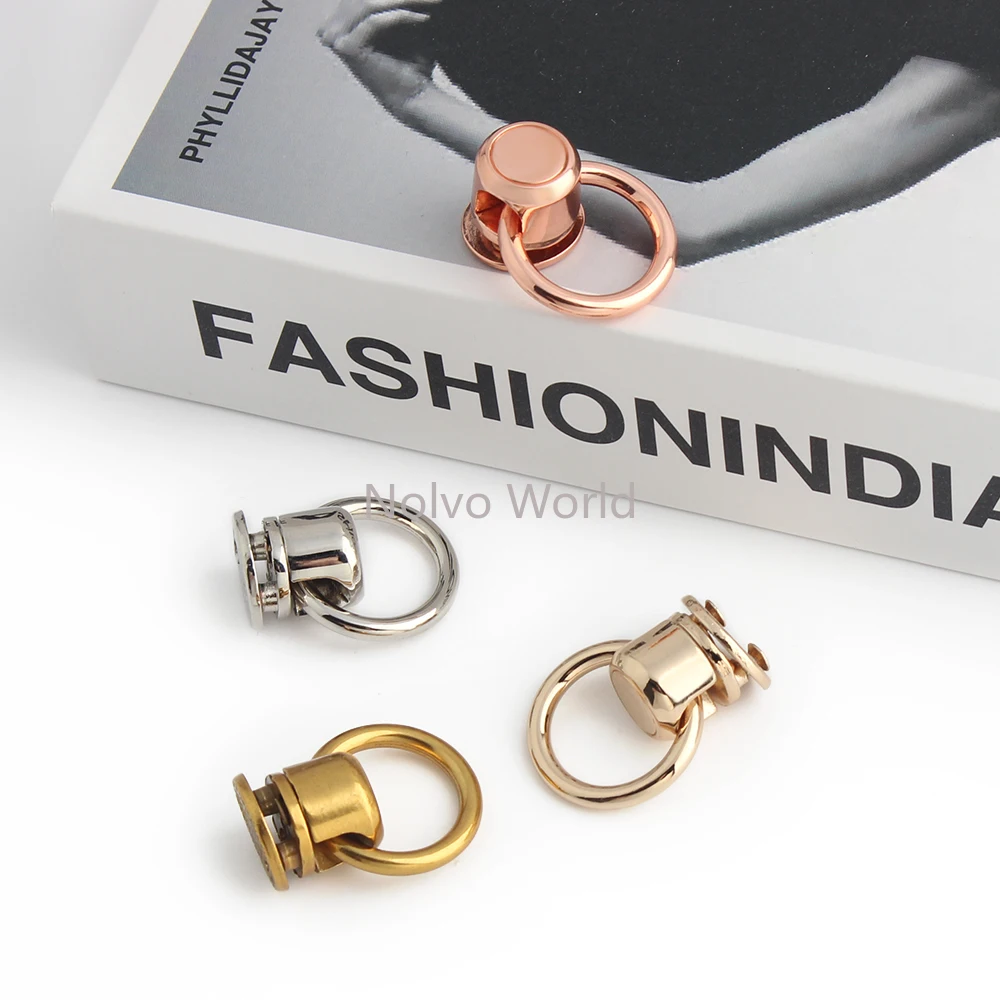 20/50/200PCS 16mm Decorative Metal Connnector Sides Clip Hook For Chain Hanger Purse Bags Strap O Ring Hook Buckles Accessories