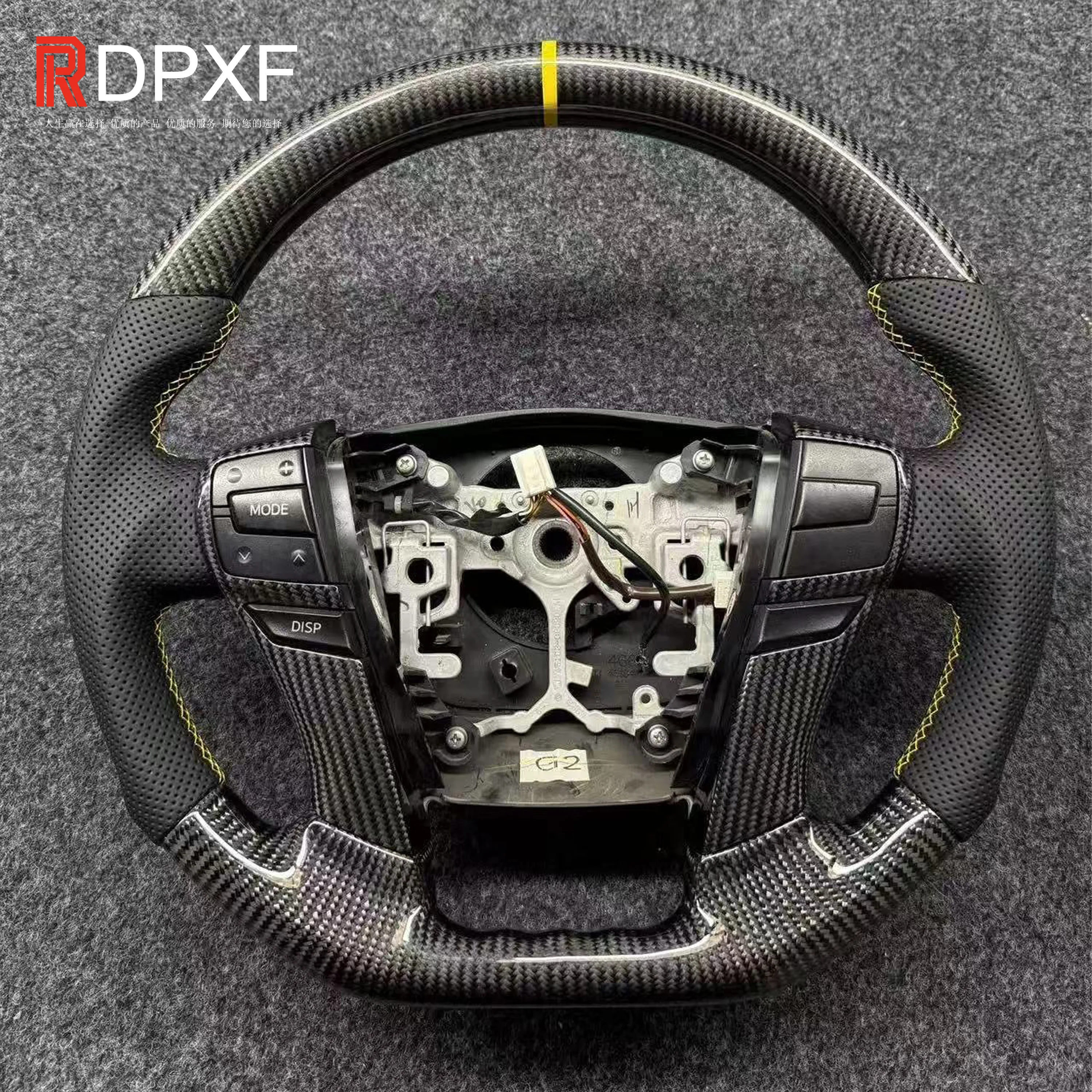 Leather & Carbon Fiber Sports Style Steering Wheel for Reiz/Mark X 2010-2017 High Quality Upgrade