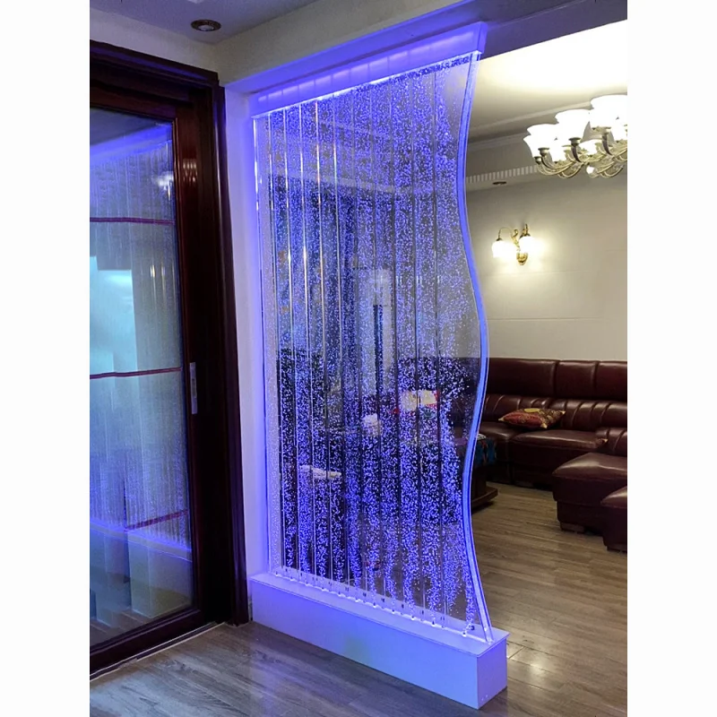 

Custom. New Internet Celebrity Bubble Curtain Wall Acrylic S-Type Partition Screens Decorative Hallway Living