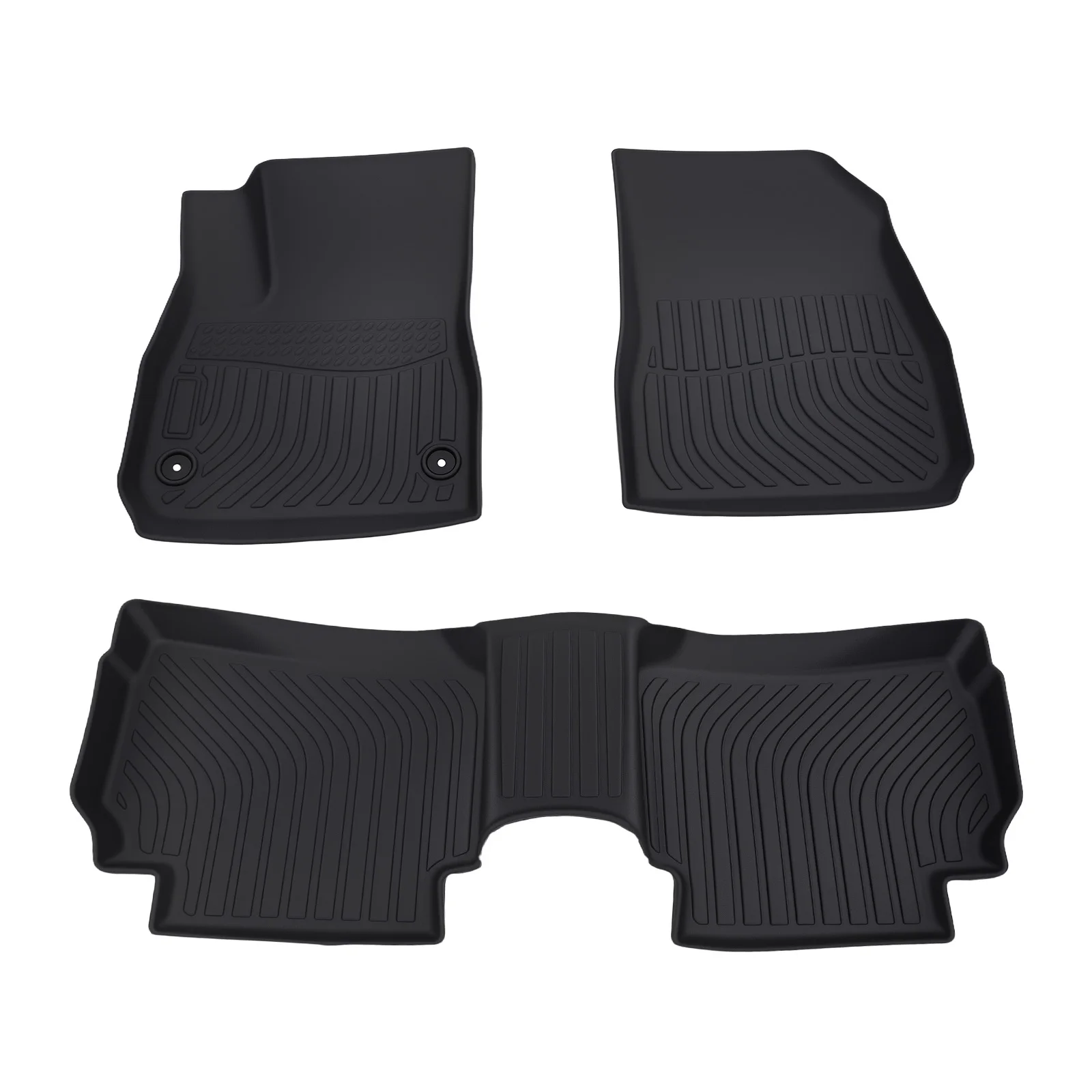 

Black Floor Mat for Chevrolet Malibu 2016-2025 TPE Rubber All-Weather Set