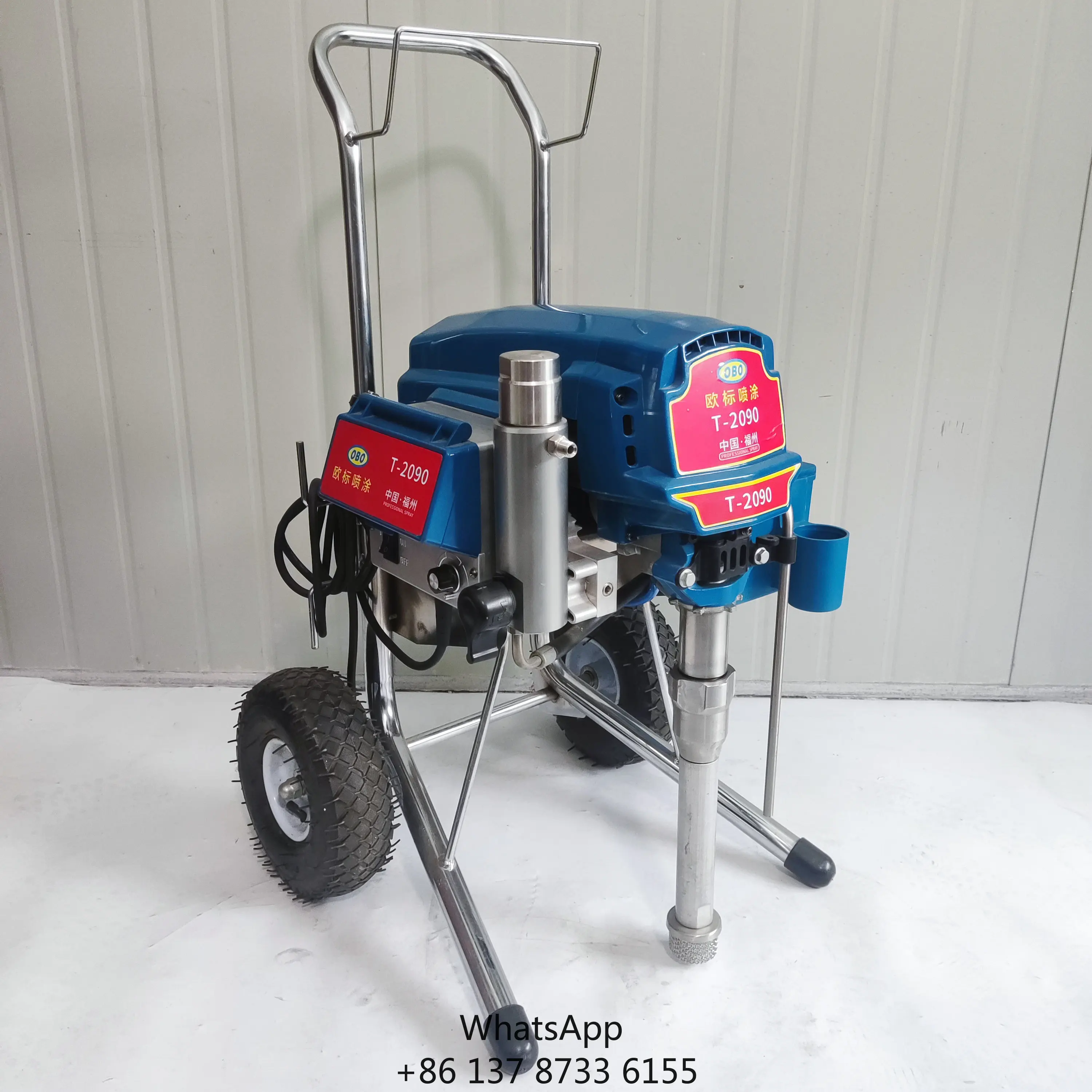 T-2090 High Quality Portable Piston Type Electric Painting Machine Power Spray Guns For Wall Paint Real Stone Latex Paint