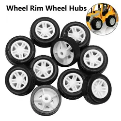 10pcs High Quality Accessories Children Toys Spare Parts 1.5X4.5X13.5mm Tires Rubber Tire Wheel Hubs Upgrade Wheels