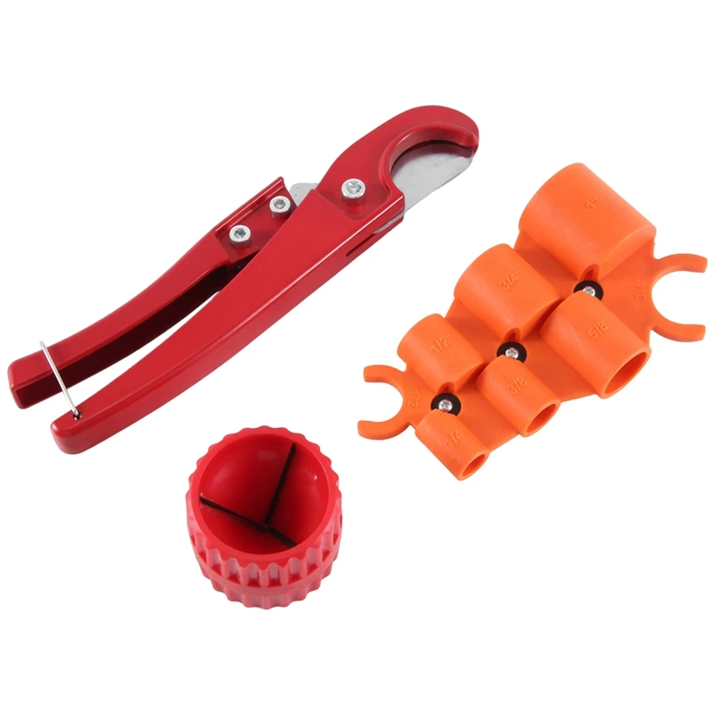 

Deburring Tool Kit,PVC Pipe Tubing Cutter Depth Gauge And Pipe Cutter Tool, Inner Outer Reamer Pipe Tubing Chamfer Tool