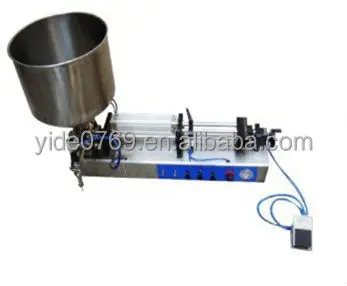 Semi-Auto YD-500 Table Top Pneumatic Tomato Cream Honey Oil Gel Paste Filling Machine Tank Bottle Pot