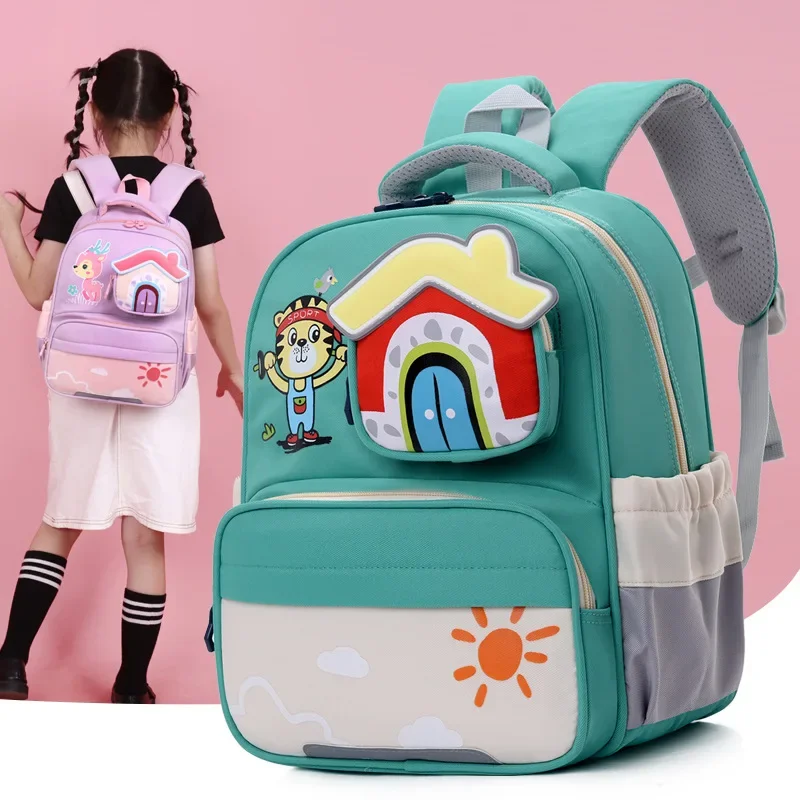 Cartoon Kindergarten Grundschule Leichte Wasserdichte Multifunktionale Große Kapazität für Rucksack Jungen Mädchen Schule Büchertaschen