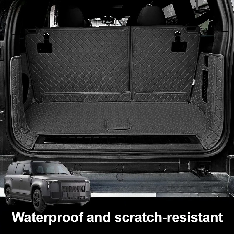 Car Trunk Mats Leather Full Coverage Seat Back Protective Pad Cargo Liner Accessories For BAIC JISHI Polestone 01 Rox 01 23-25