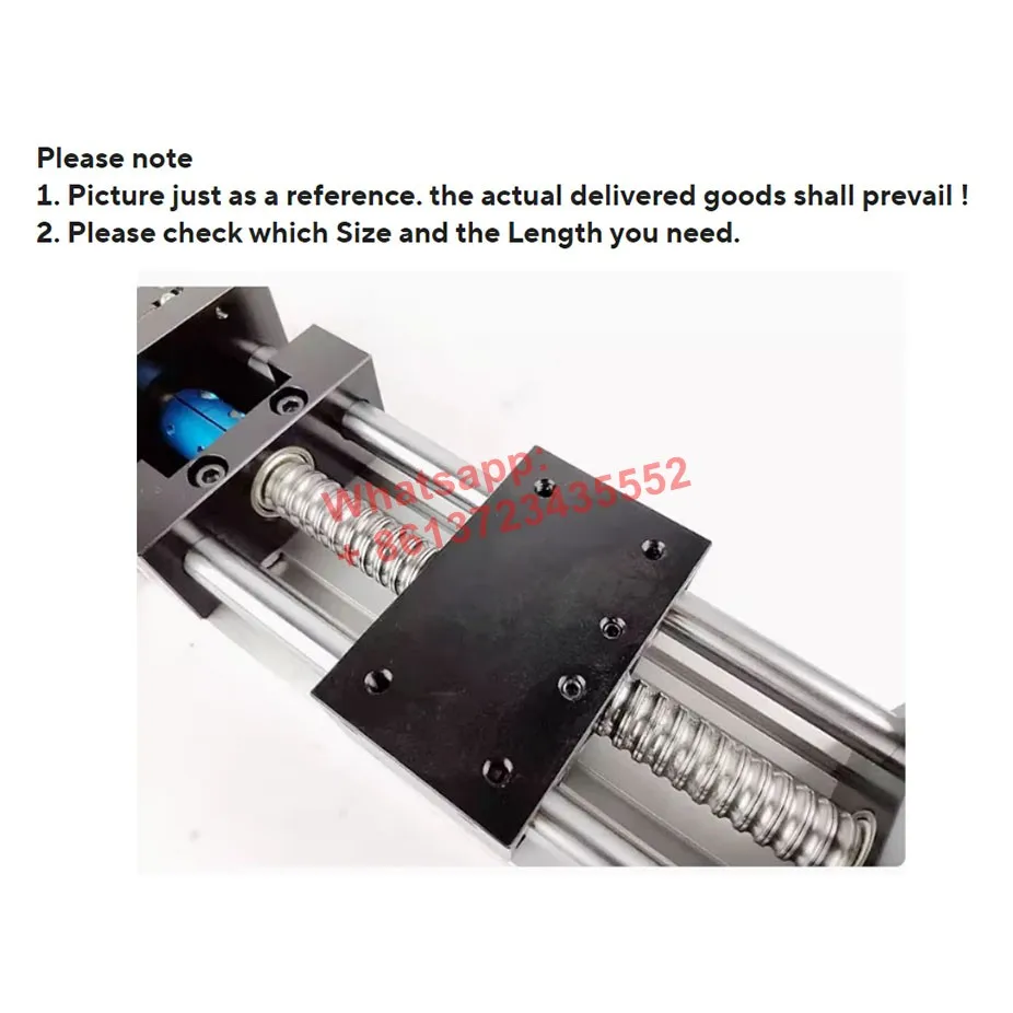 Linear Guide Manual Sliding Table 100MM Stroke Ballscrew SFU1605 Handwheel Double Optical Axis CNC Table Saw 3D Printer