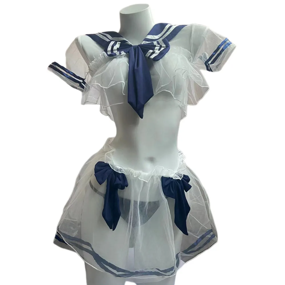 Disfraz de colegiala Sexy para adultos, traje de colegiala de juego de rol para mujer, conjunto de falda a cuadros con perspectiva, uniforme de estudiante, ropa para fiesta y Club