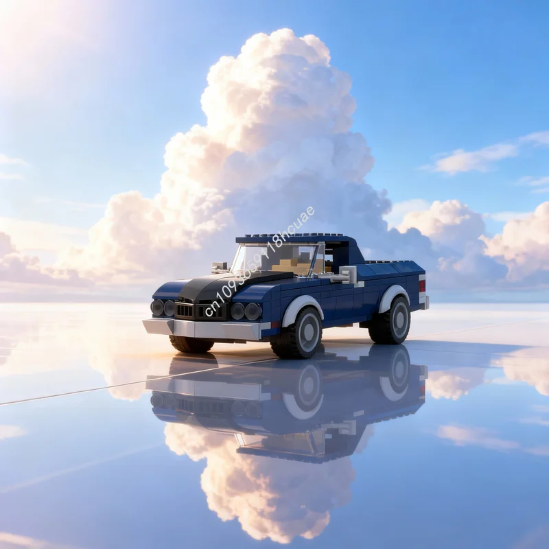 

231 деталей MOC Конструктор «Город Эль-Камино», архитектурная модель, игрушка для сборки, сделай сам, рождественский подарок, креативная идея, развивающий конструктор для детей