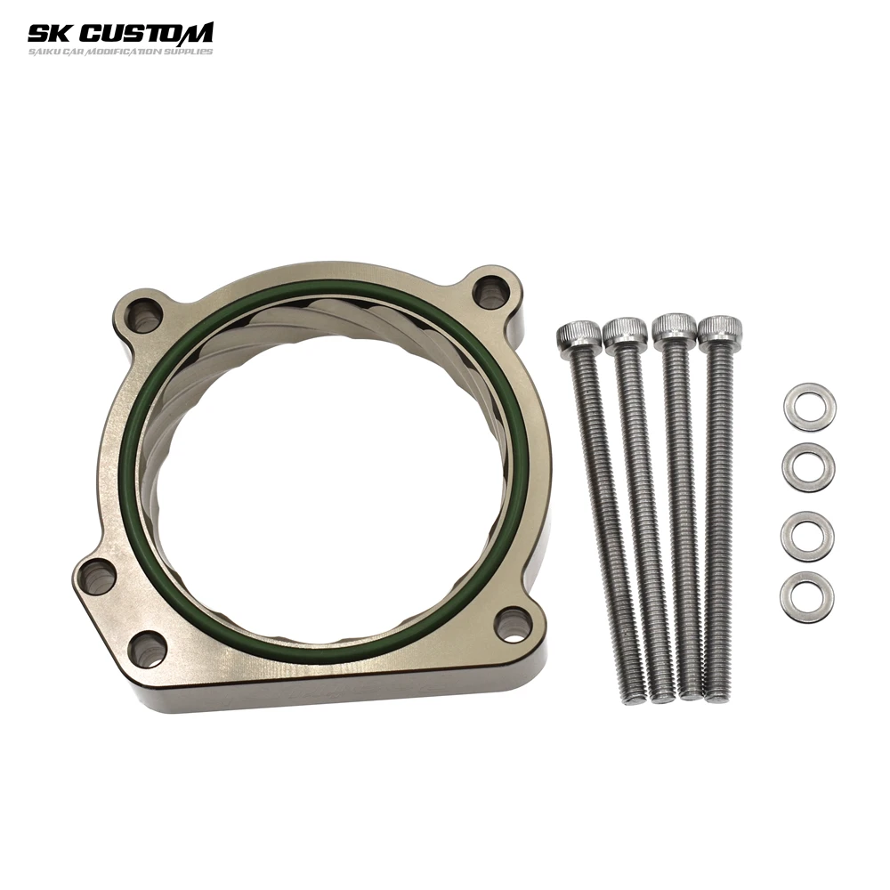 CUSTOM Aluminum 76mm Throttle Body Spacer For Audi A5 A6 A7 A8L Q5 Q7 S5 3.0T Intake Manifold