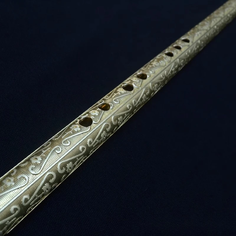 Copper Flute C/D Key Professional Performance Flutes Adult Students Stage Transverse Flute Traditional Ethnic Wind Instruments