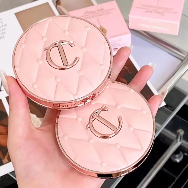 Charlotte 4 Colors Pink Diamond Heart-Shaped Lipstick Luminous Lip Glow and Two Color Heart Shape Powder Blusher Tilbury Makeup - view 5