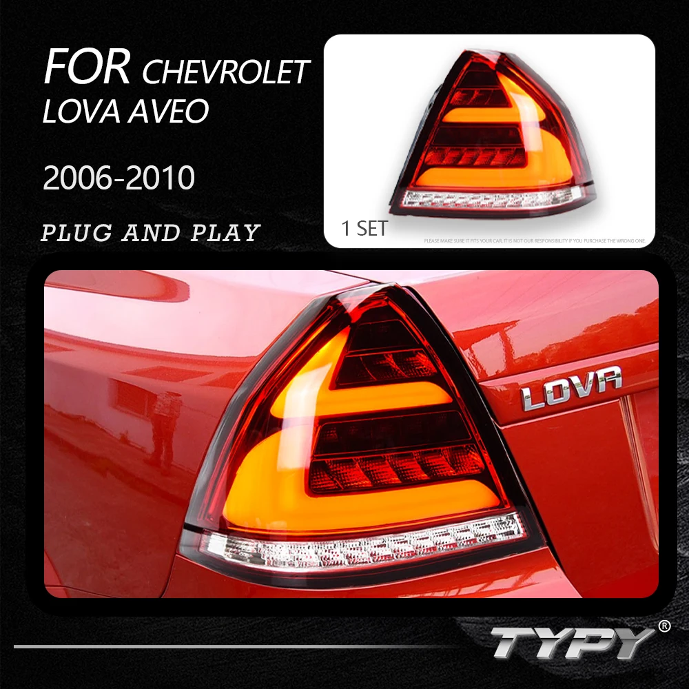 TYPY Dynamic Turn Signal Tail Lamp Automotive Accessories Upgrade Modified New LED For Chevrolet Lova Aveo Taillight 2006-2010