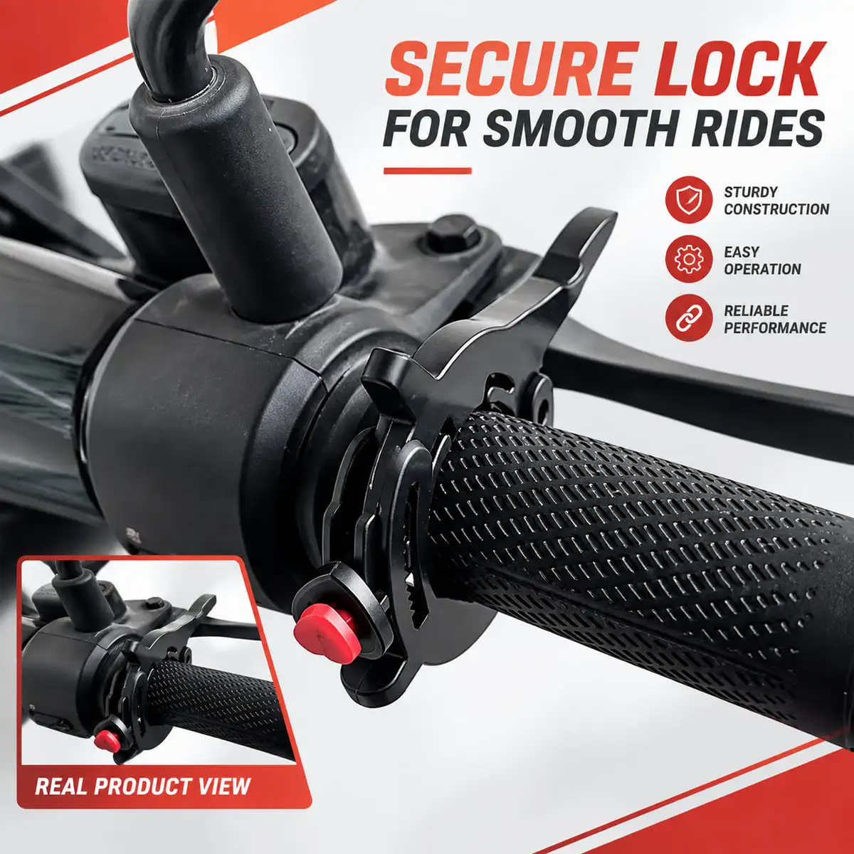 PINMOAP 1PC Motorcycle Throttle Cruise Control Throttle Lock for Motorcycles and Electric Vehicles Long Ride Wrist Relief