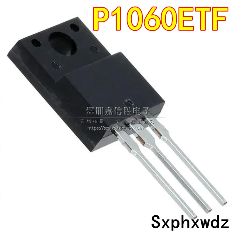 Transistor original do MOSFET do poder, P1060ETF TO-220F, 600V, 10A, novo, 10 PCes
