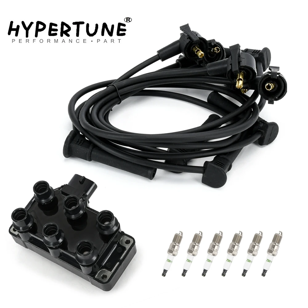 

Набор из 1 катушек зажигания DG452, 6 шт. 41-962 свечей зажигания и проводов для Ford Aerostar E-150/250 Explorer F-150 Ranger V6 90-10