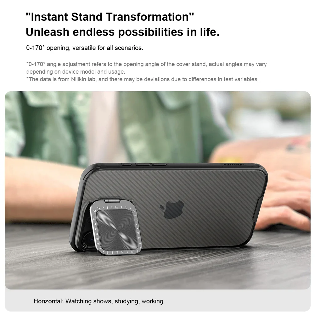 

Nillkin for Apple iPhone 16 Pro Max / 16 Pro Case CamShield Prop Camera Stand Lens Protection Back Cover for iPhone 16 Pro