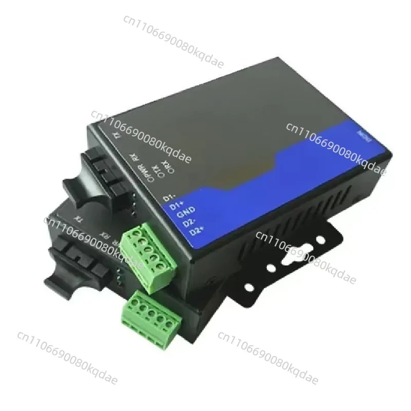 1Pair Industrial‑Grade 2‑Channel RS485 Fiber Optic Transceiver, MODBUS Signal Fiber Conversion Hardware