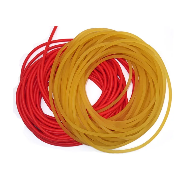 Natural 5-10m 4mm Slingshots Rubber Tube Tubing Band For Slingshot Hunting Catapult Elastic Part Fitness Bungee Equipment Gift