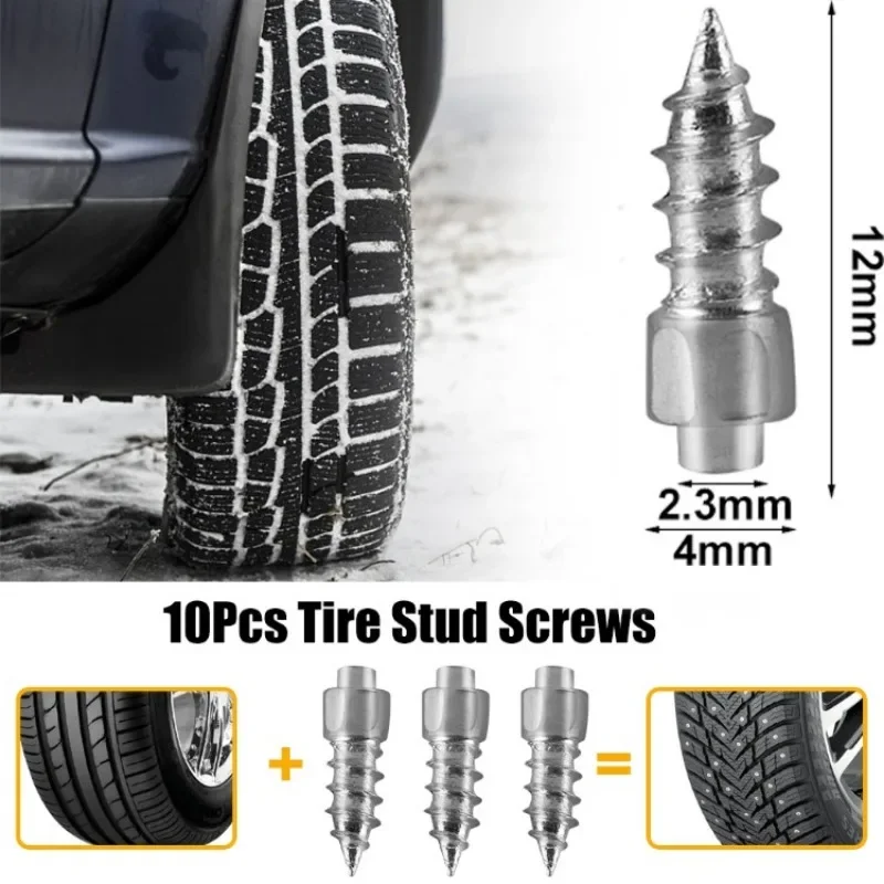 

Car Tire Studs Anti-Slip Screws Nails Auto Motorcycle Bike Truck Off-road Tyre Anti-ice Spikes Snow Shoes Sole Cleats