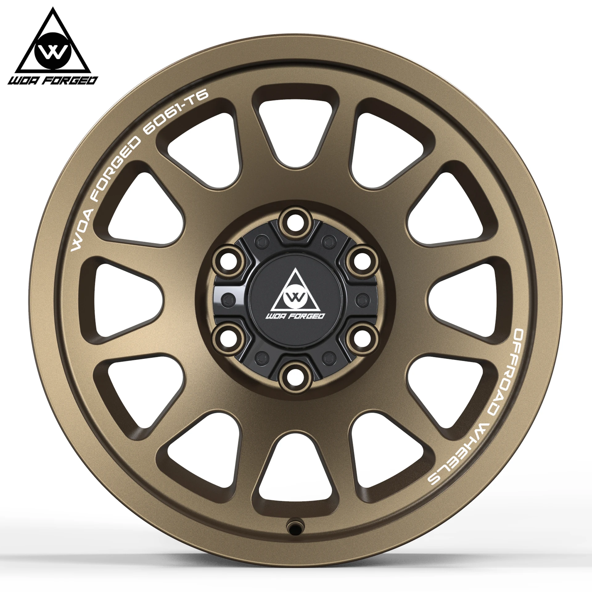 Custom Forged Wheels Bronze Off Road Alloy Aluminum 5 Year 17 18 Inch 5 6 Holes Car Rims Black Deep Concave for Jeep Wrangler