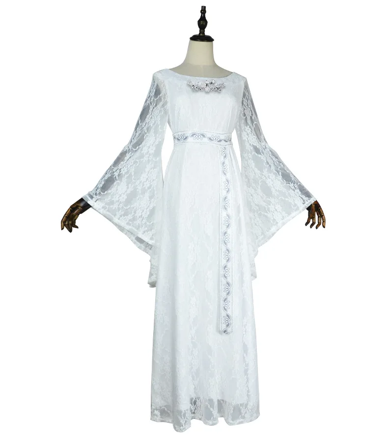 2025 Hot Sale Elf Princess Galadriel Cosplay Fantasy Vintage Mesh Lace  Dress Clothing Costume Disguise Adult Women Outfits - AliExpress 200000532