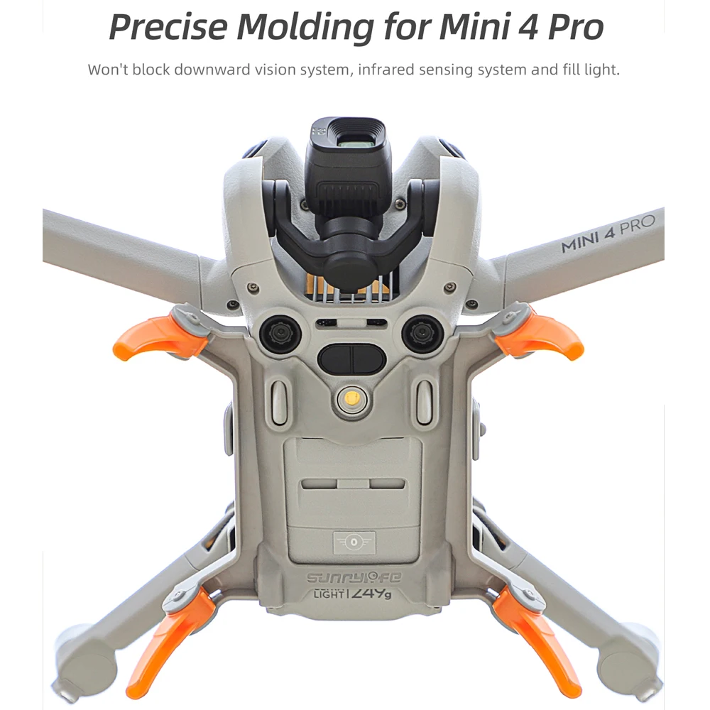 Sunnylife pour DJI MINI 4 Pro train d'atterrissage surélevé araignée engrenages Extensions Support jambe protecteur pour DJI Mini 4Pro Drone pièces