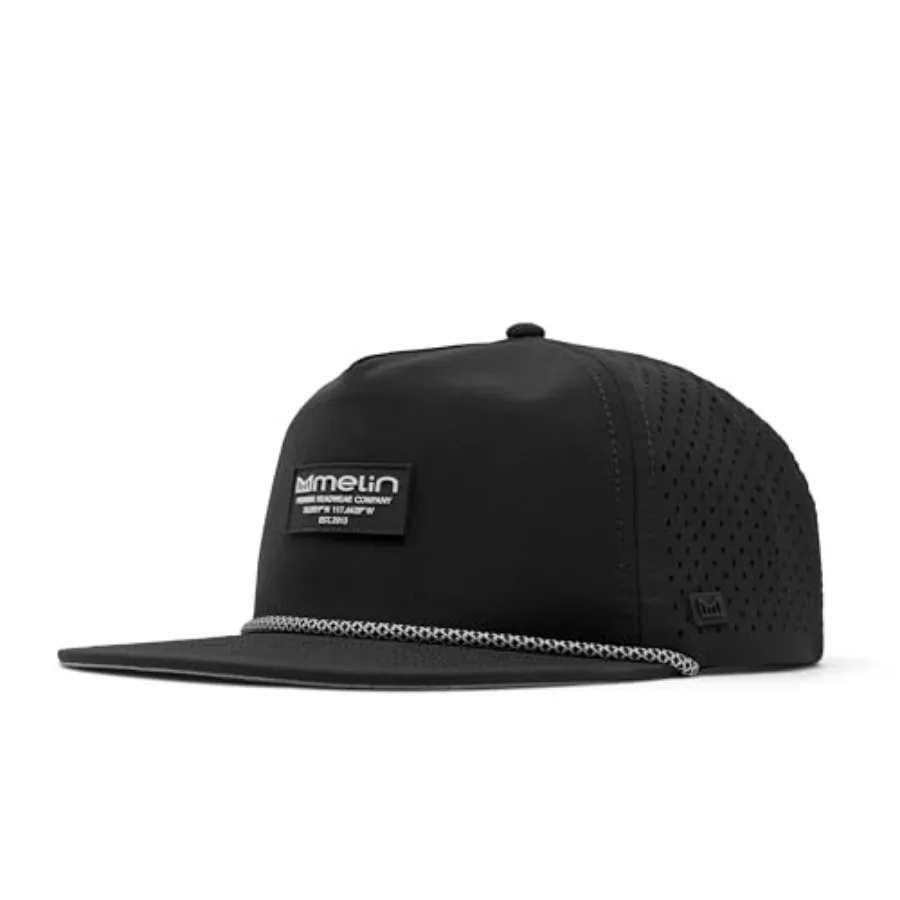 Coronado Brick Hydro Rope Hat Water-Resistant Baseball Caps for Men and Women Golf Running or Workout Hat