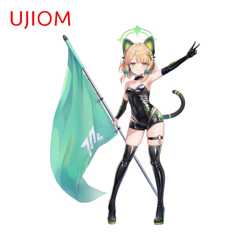 UJIOM سباق الفتيات الأزرق الأرشيف ملصقات جدار Hayase Yuuka Saiba Momoi لطيف جذع خدش ملصق مائي بسيط الحمام ديكور #3