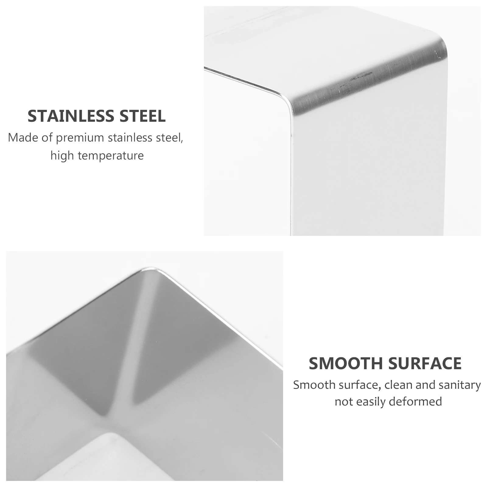 

Stainless Steel Square Cake Ring For Baking Mousse Cake Dessert Diy Non-Stick Pastry Tool Baking Rings Set Kitchen Barware