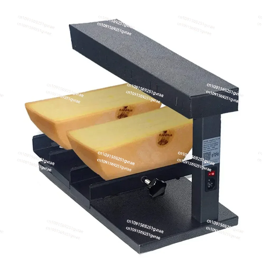 Double Raclette Cheese Hot Melt Machine Clips Electric Cheese Heater Commercial Adjustable Cheese Melter Raclette Grill