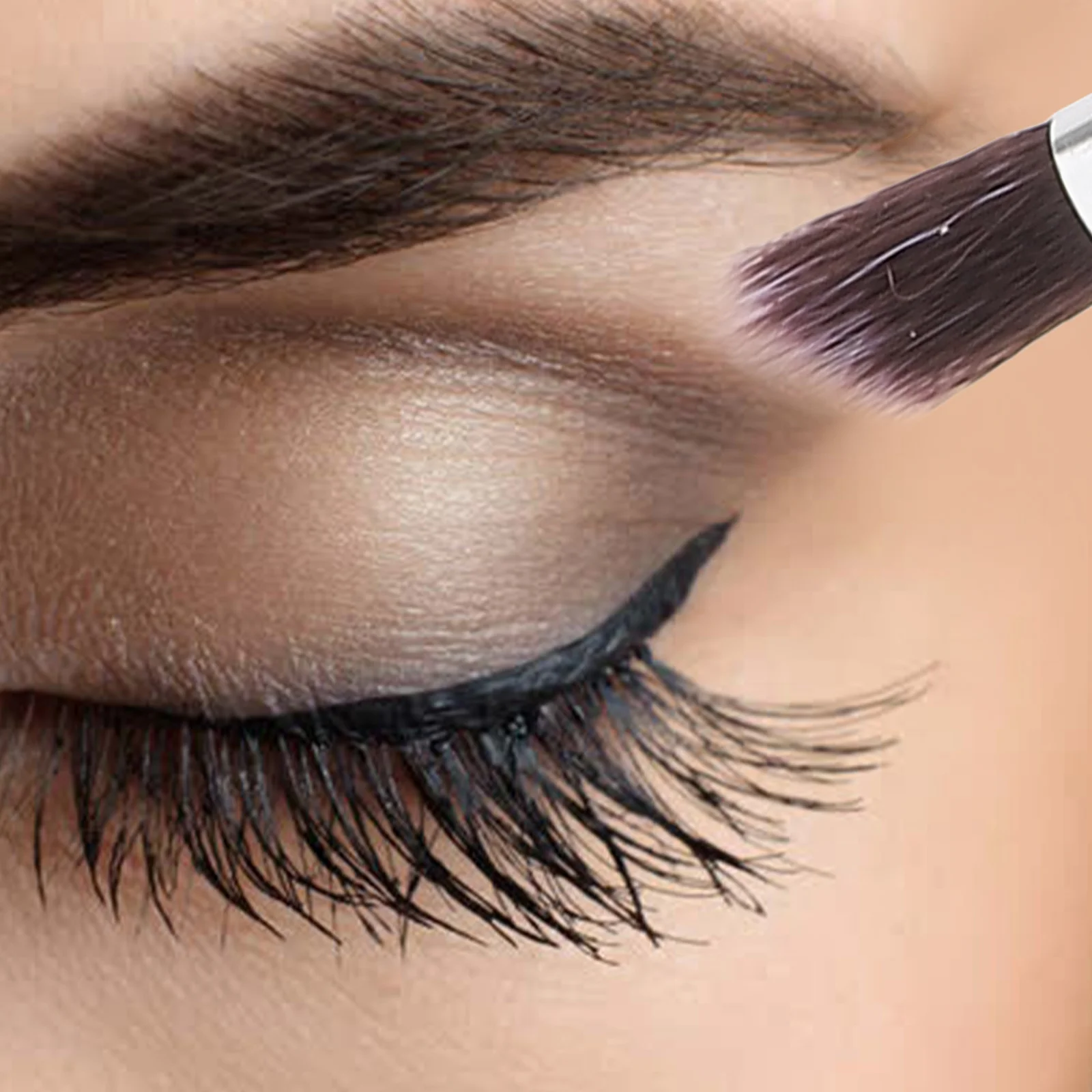 Juego de brochas de maquillaje, 10 Uds., brochas profesionales de fibra sintética de primera calidad, mango atrevido, base facial, mezcla, colorete, delineador de ojos