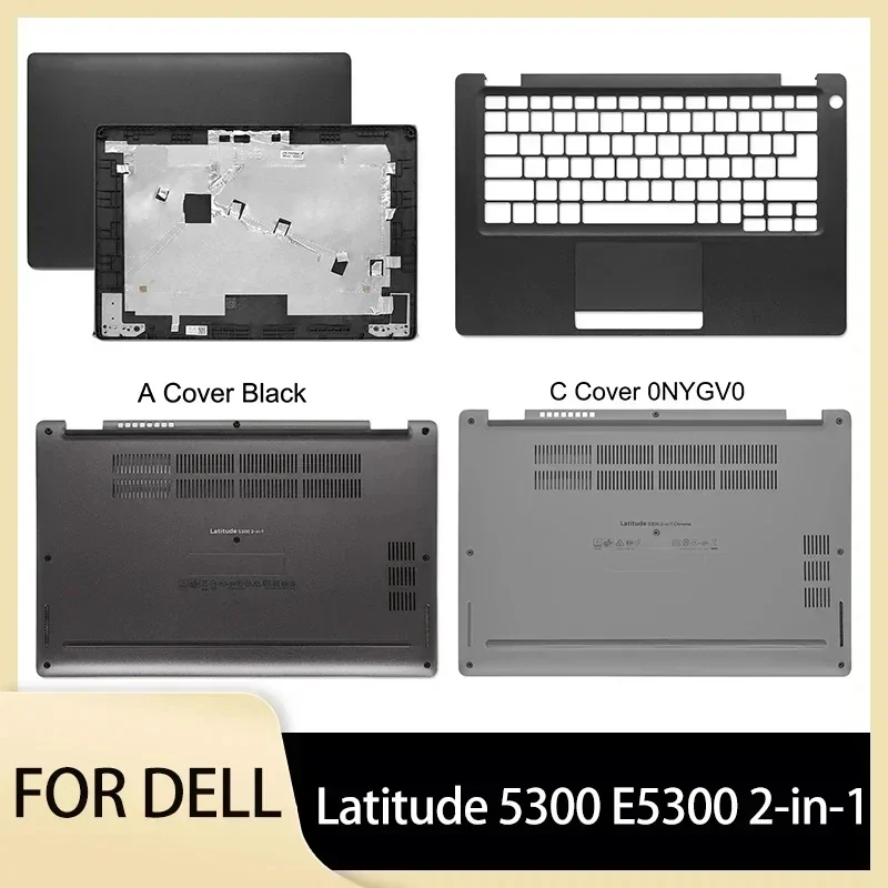 

For Latitude 5300 2-in-1 E5300 Laptop LCD Rear Lid Back Top Cover Palmrest Upper Bottom Base Case Housing Shell Black