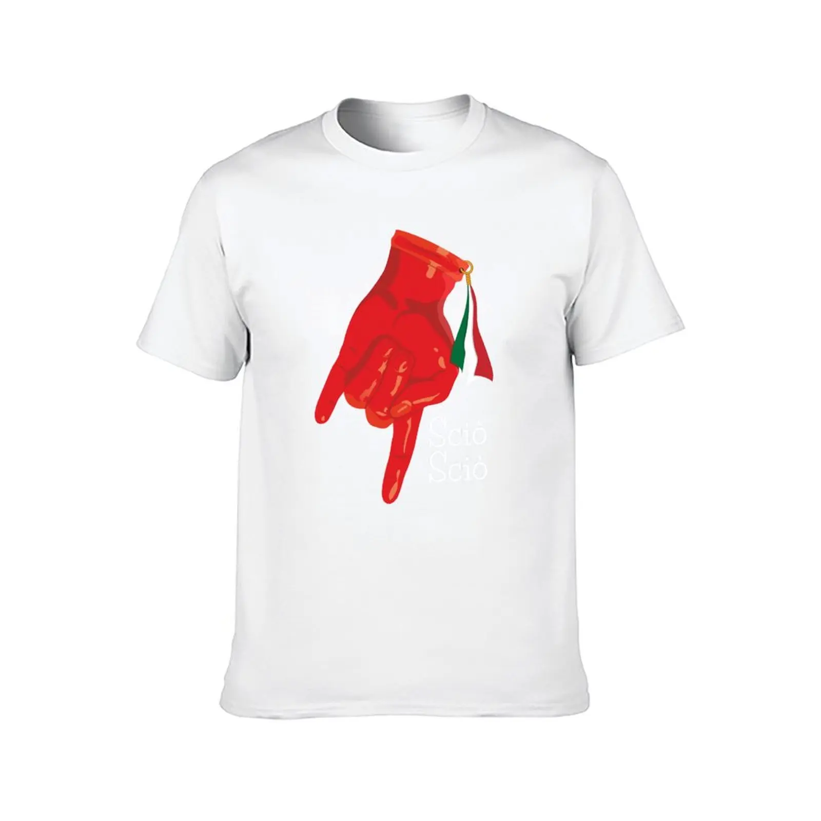Funny Italian Lucky Charm Corna Mano Cornuta T-Shirt man t shirts high quality luxury brand funny t shirts cotton T-Shirt