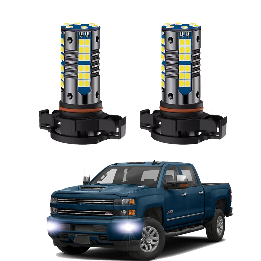 

2 шт. светодиодные автомобильные противотуманные фары для Chevrolet Silverado 2500 3500 2015-2019 54 SMD светодиодные передние противотуманные фары Canbus
