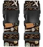 Nuxovilar Luggage Straps of 2 Set Travel Elements Pattern, 1.96x90.5 inches - Luggage Straps for ...